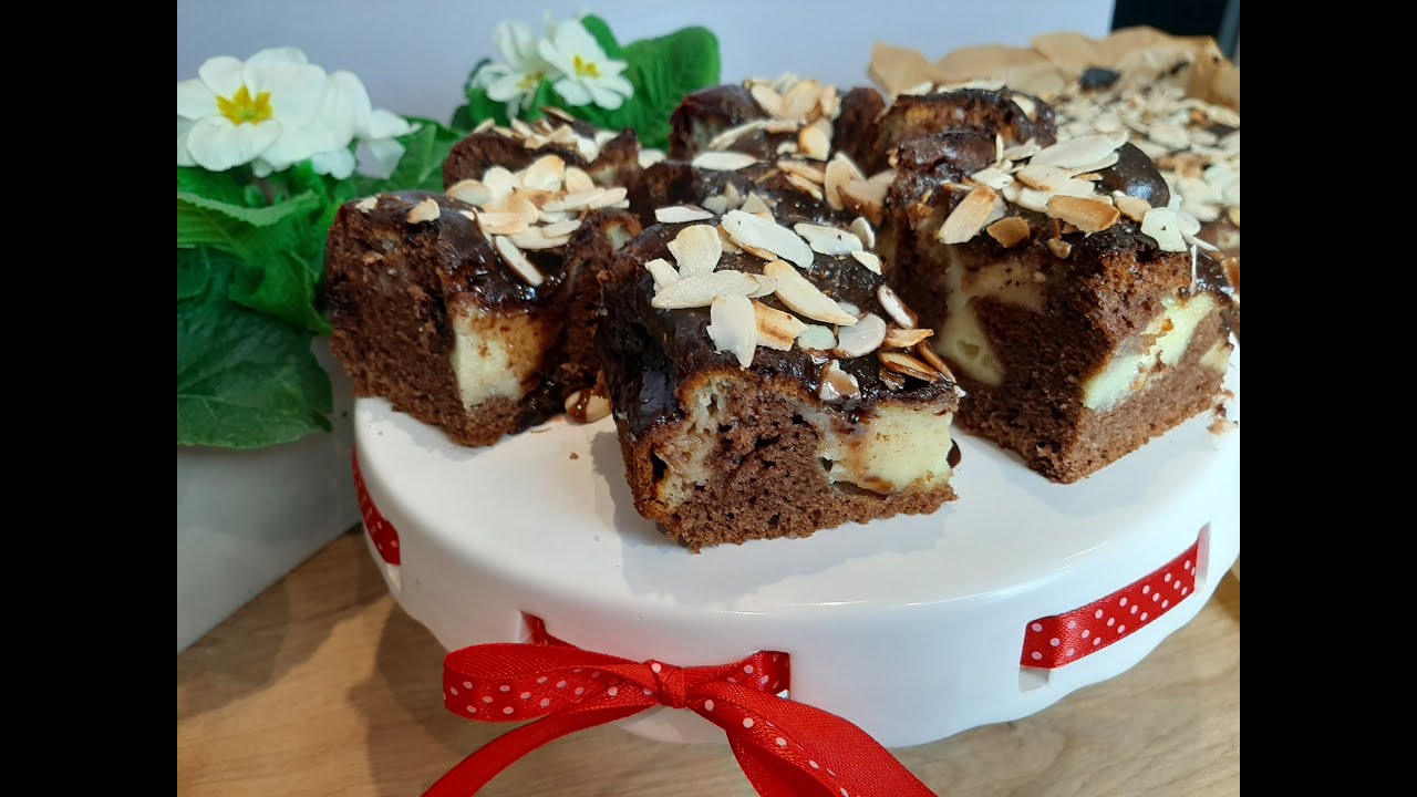 Izaura -pyszne połączenie murzynka i sernika , prosty przepis #ciasto #staryprzepis #domoweciasto