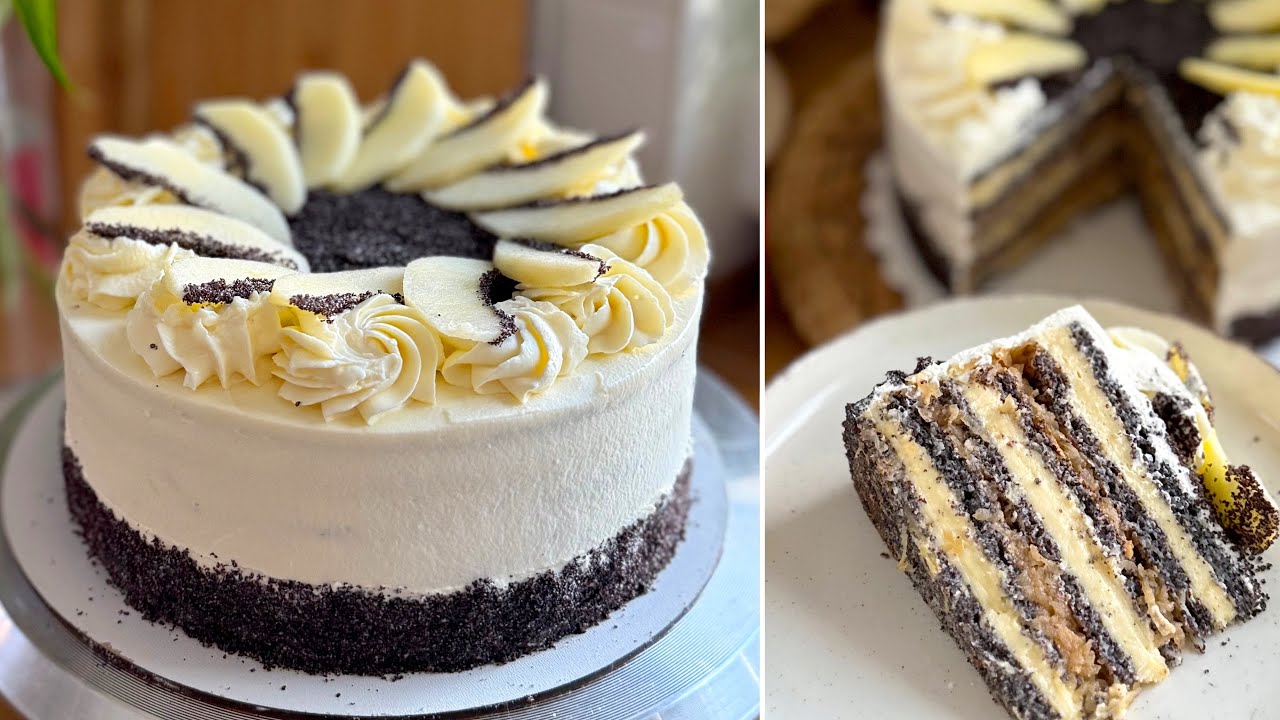 SZABOLCSI ALMÁS MÁKTORTA🖤🍎 - 2012 Országtortája - Bebepiskota 