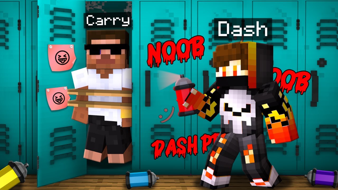 I GOT BULLIED BY DASH IN MINECRAFT SCHOOL..
