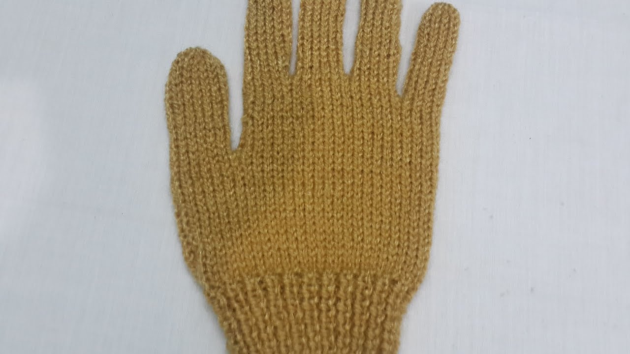 13- Gloves Knitting with Two Needles | HINDI | Full procedure | दस्ताने बुनना सीखे @KnittingTutor