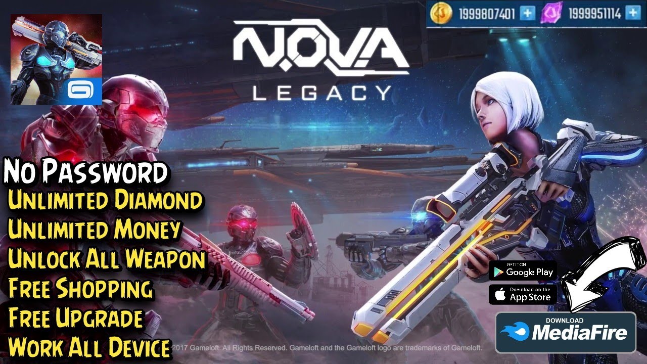 NOVA Legacy Mod Apk Terbaru - Unlimited Diamond & Money / Free Shopping | Latest Version