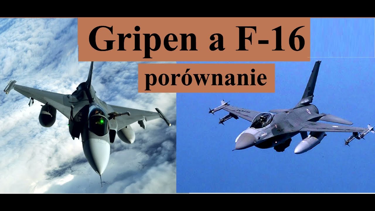 F-16 a Gripen - por&oacute;wnanie
