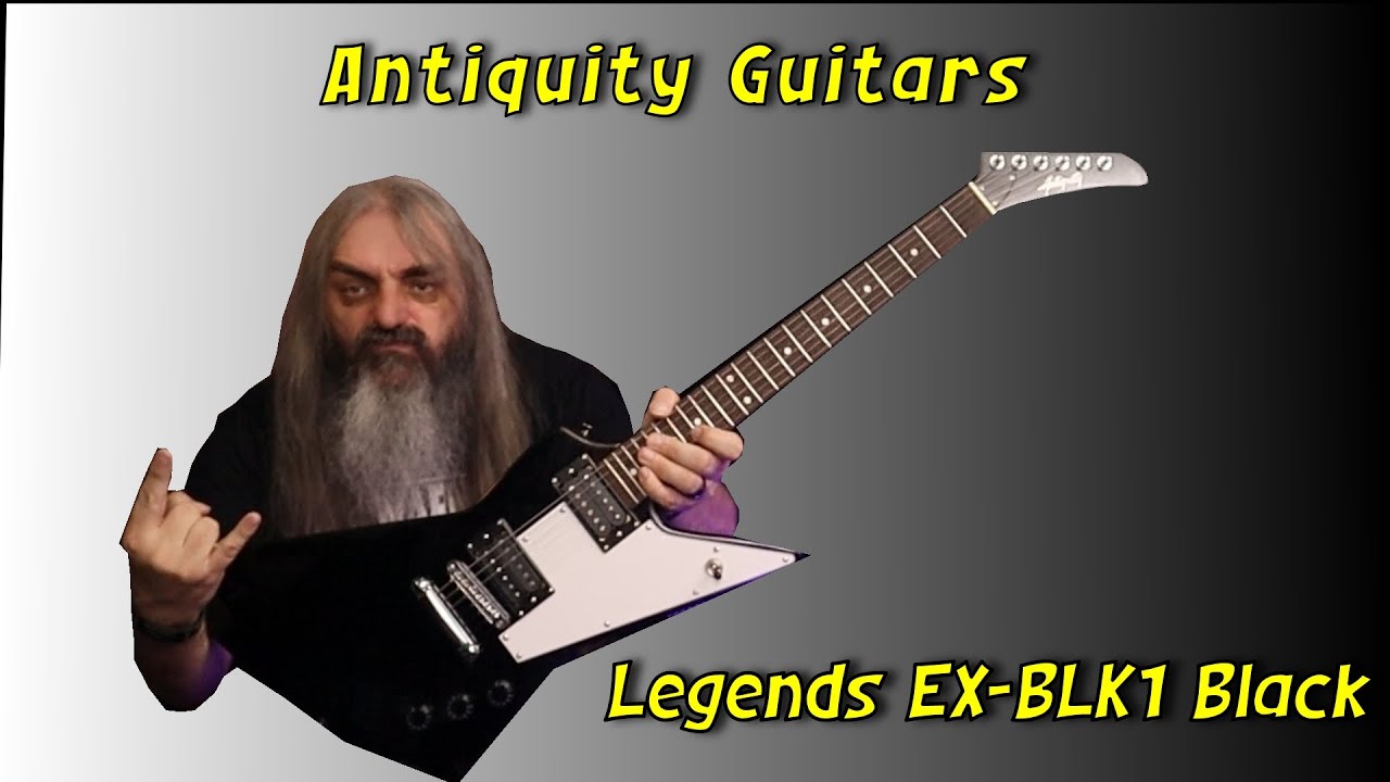 New Guitar Day Antiquity Legends EX BLK1 Black Is The Cheap Explorer Style Guitar Any Good