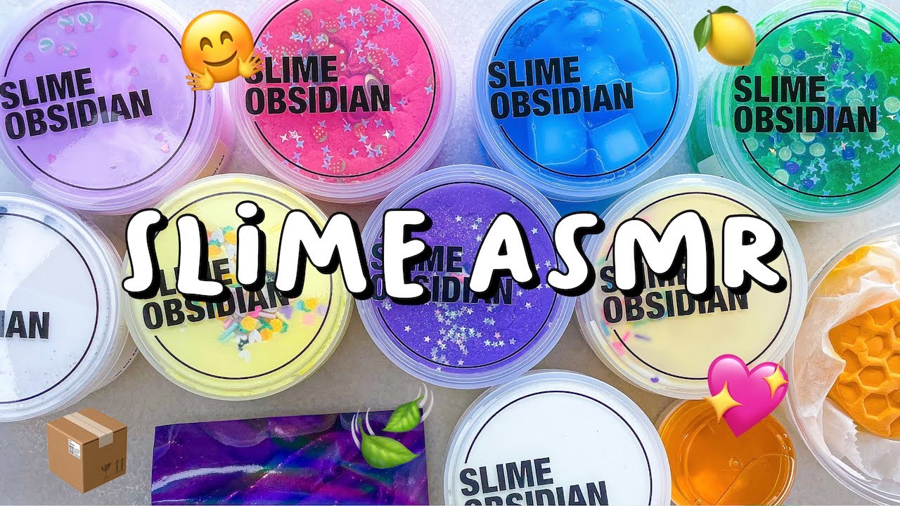 SATISFYING SLIME ASMR 💜 $150 Slime Obsidian Unboxing
