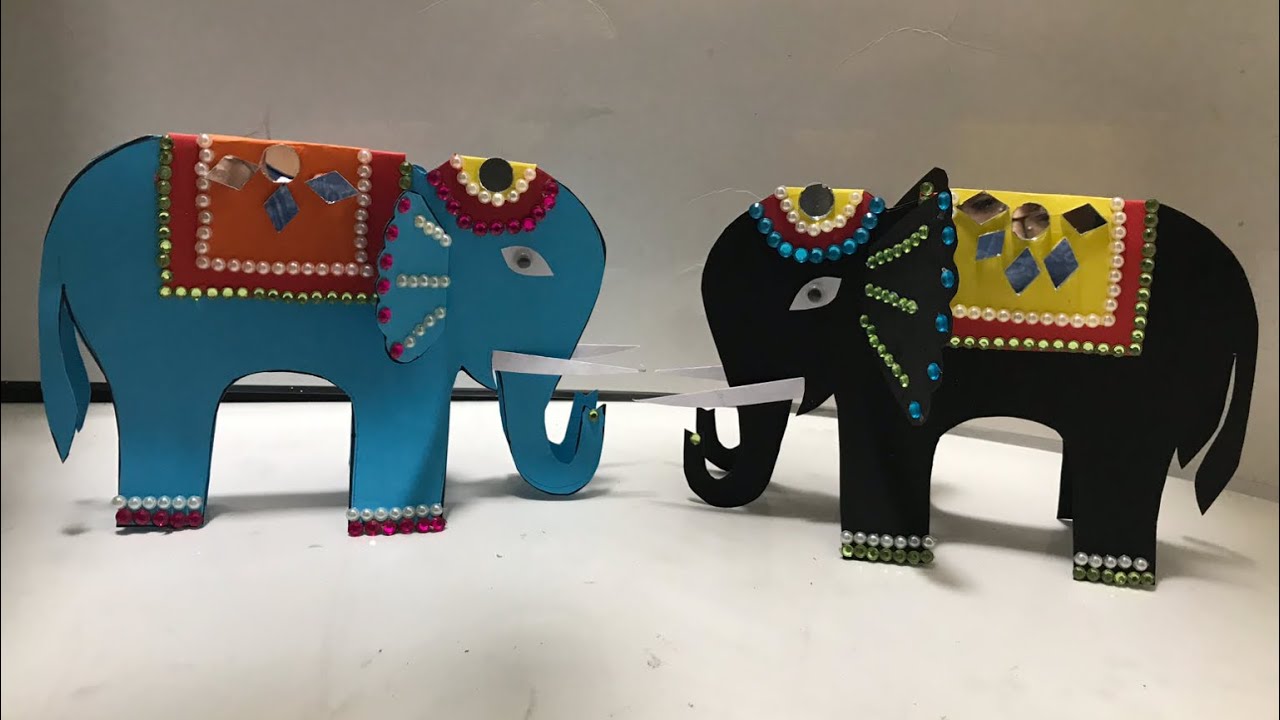 How to make a decorative elephant from paper || Easy Paper Elephant Craft || Elephant Toy
