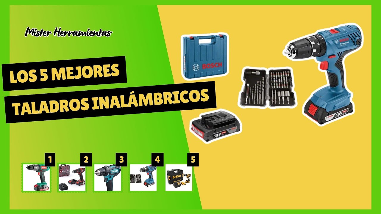 5 Mejores Taladros Inal&aacute;mbricos Calidad-Precio  | Mejor Comparativa de Taladros a bater&iacute;a