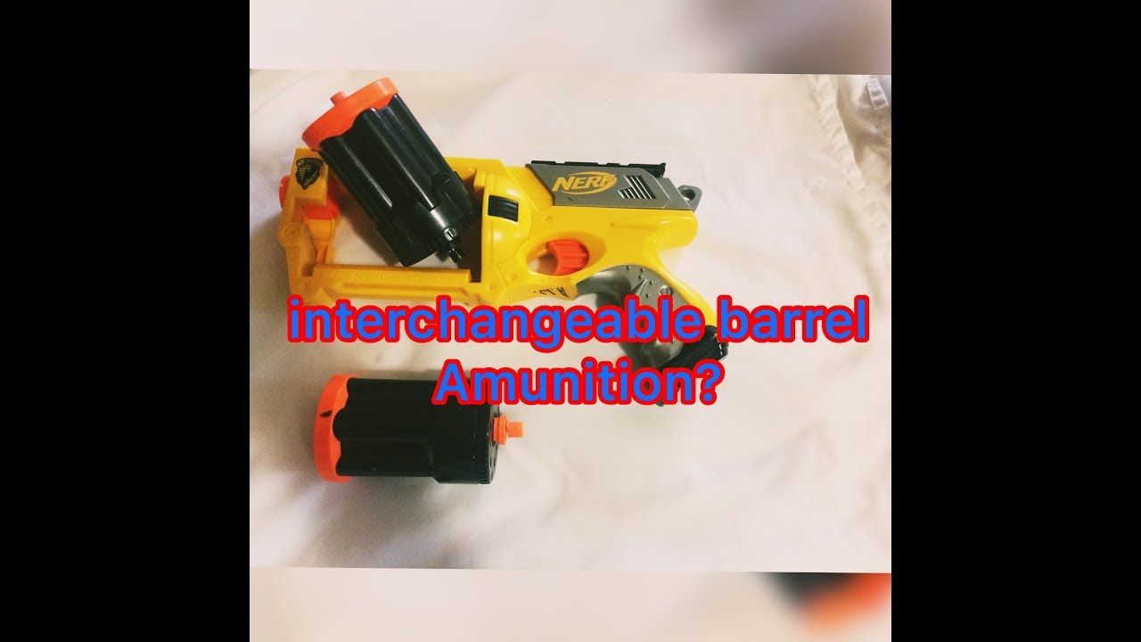 Nerf Maverick interchangeable barrel modification