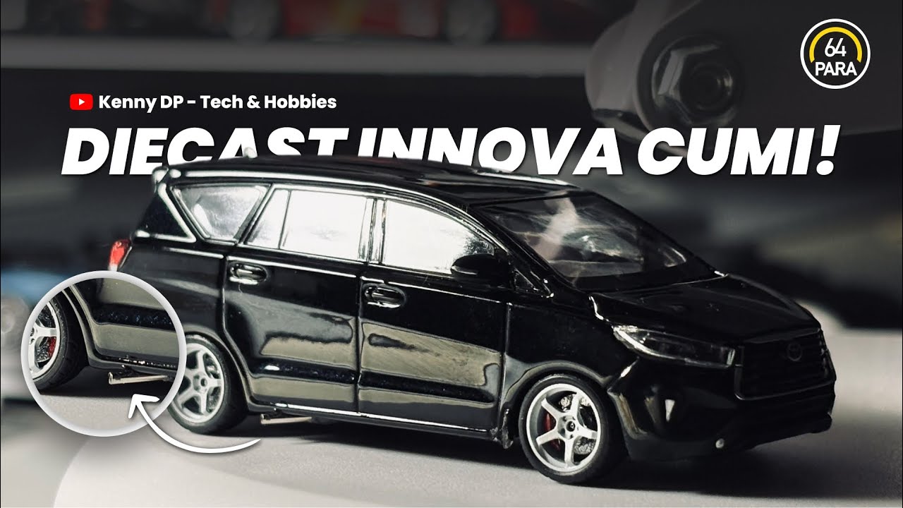 Diecast 1/64 Toyota Innova Reborn ini kita modif knalpot samping & velg! jadi cumi darat?