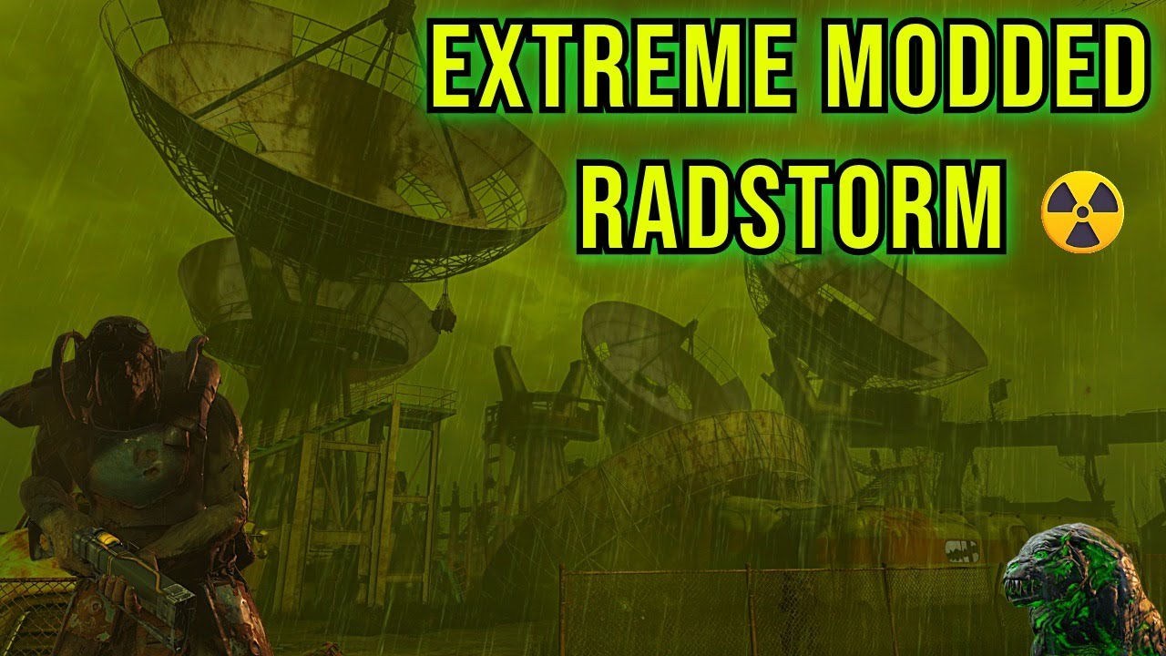 Fallout 4 MOST INTENSE Radstorm - 10 Hours Modded Apocalypse Ambience