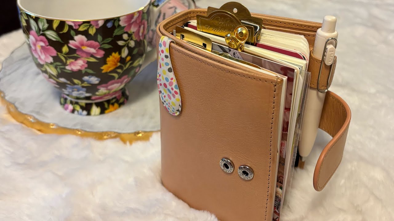 TRAVELERS NOTEBOOK PASSPORT SIZE VEG TAN FLIP  🌸💕🌸💕🌸