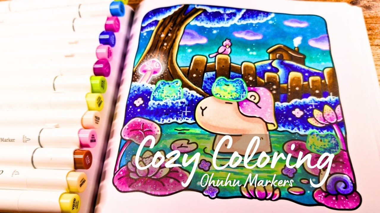 Color With Me 🩵✨️Ohuhu Blending Magic | Cozy Corner by Coco Wyo