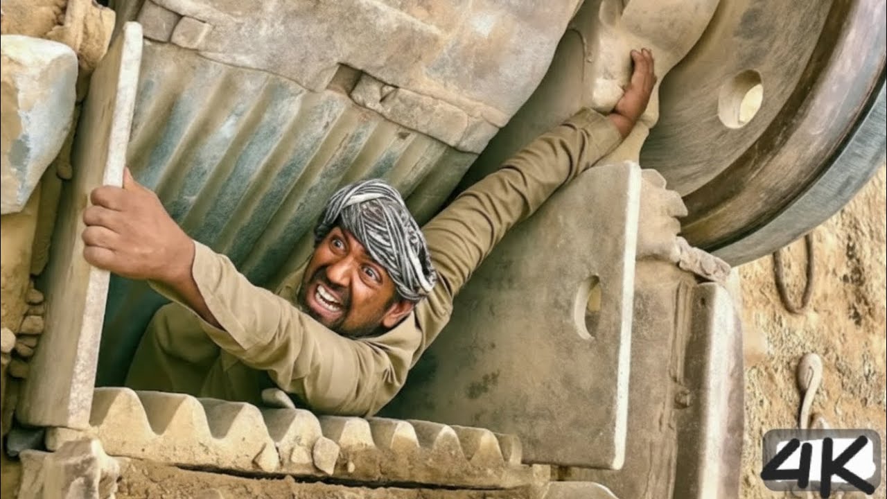 Blood, Sweat & Stone: How Rock Crusher Workers Push Through Everything!!!#dangerous