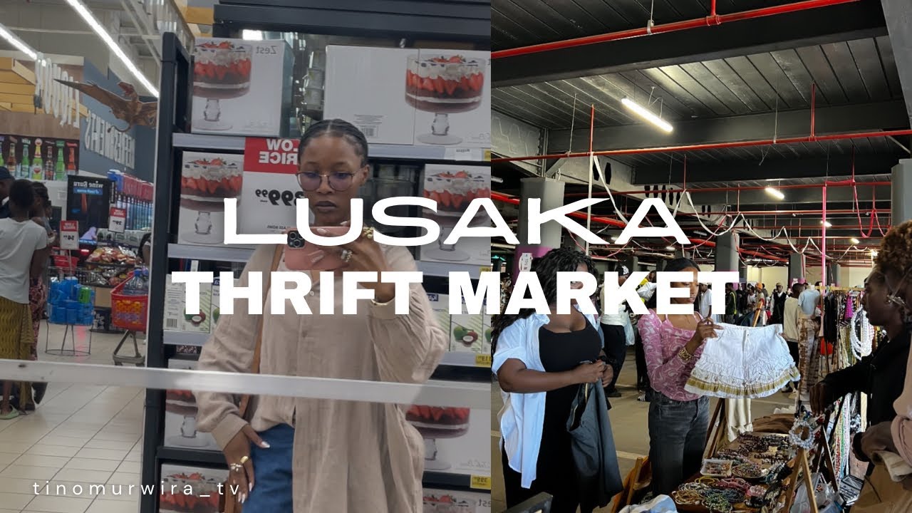 🇿🇼YOUTUBER | THRIFTING IN LUSAKA•Mini grocery run•Chit chat•Gua sha routine🎀🎧
