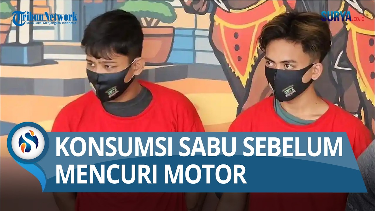 Maling Motor Bikin Onar di Surabaya, Pelaku TerKadang Konsumsi Sabu Sebelum Beraksi