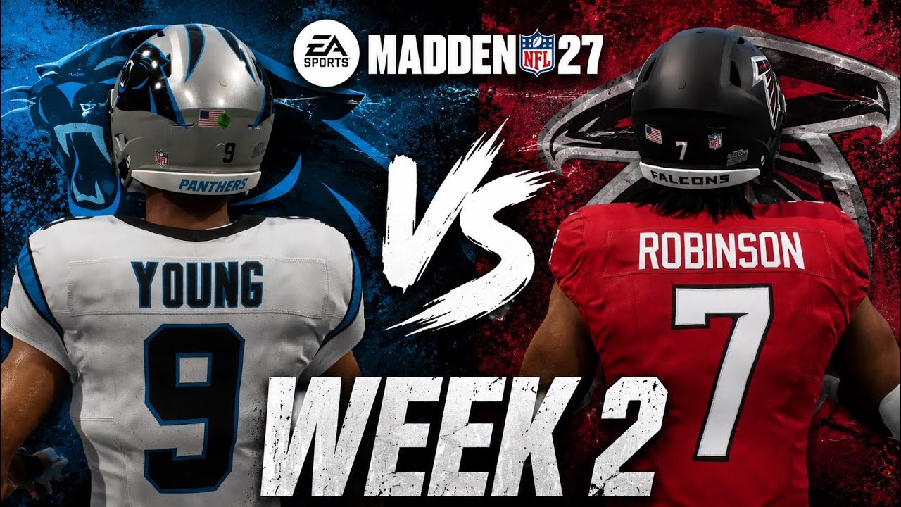 Panthers vs Falcons Week 2 Simulation | Madden 27