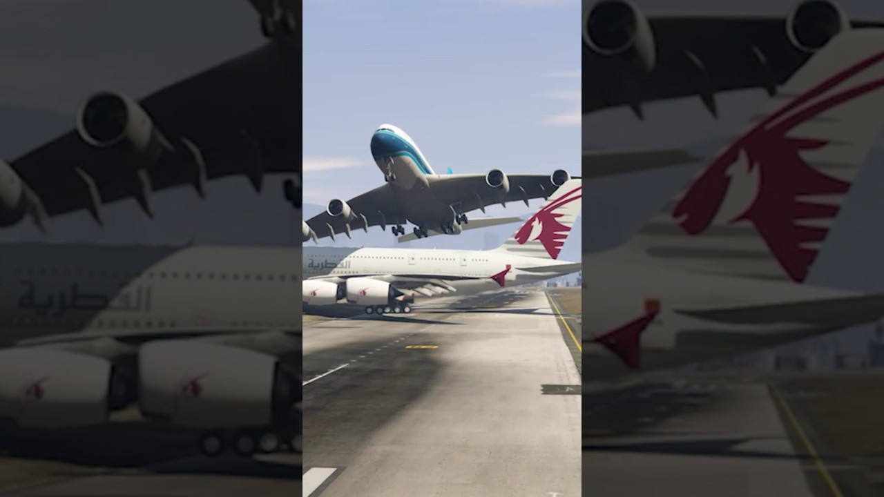 Two Airbus Planes Almost Cross Paths During Landing