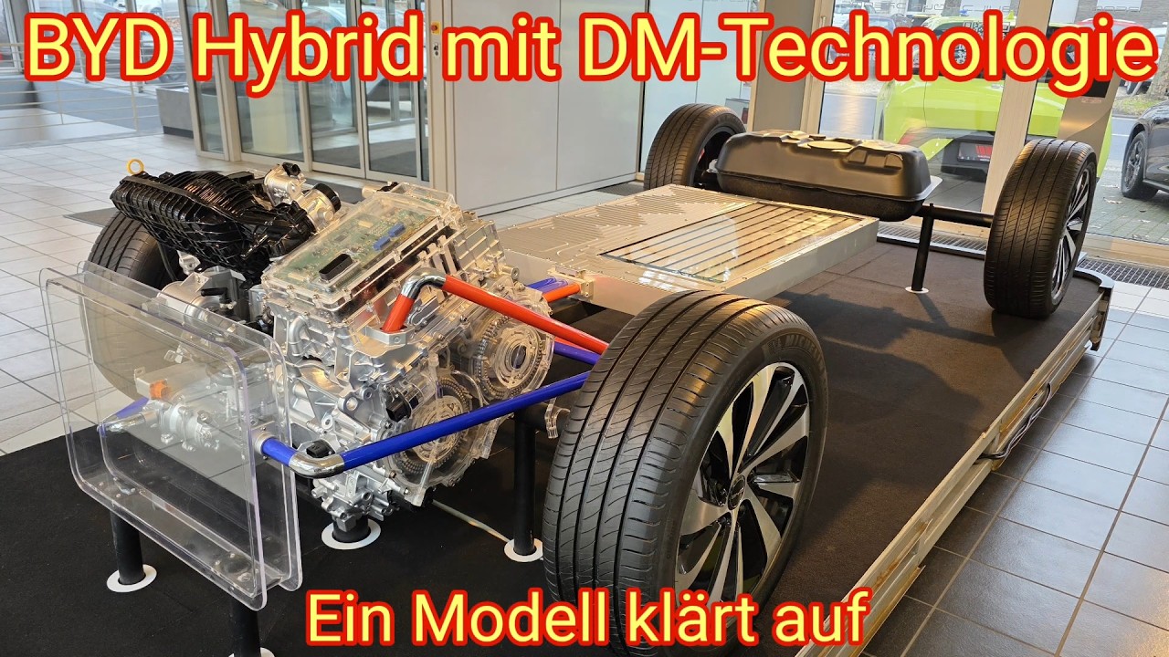 BYD Super Hybrid mit DM-Technologie - ein Modell zeigt die Technik genauer