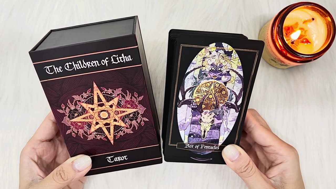 Review bộ bài | The Children of Litha Tarot (Black edition) | Unboxing & Flip through