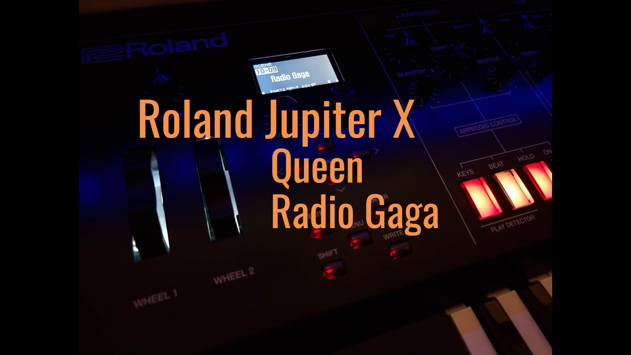 Radio Gaga (Queen) - Roland Jupiter X - Custom Scene and Tone - Zenology, Jupiter 8 and Vocoder
