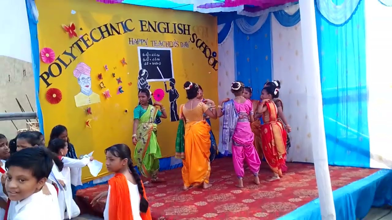 Teacher's day celebration in Polytechnic English School,Manpur Gaya Bihar.2024