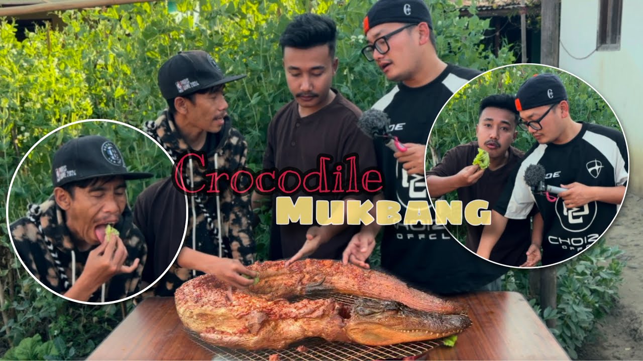 Crocodile mukbang 😂 || New account || 2026 first Video 
