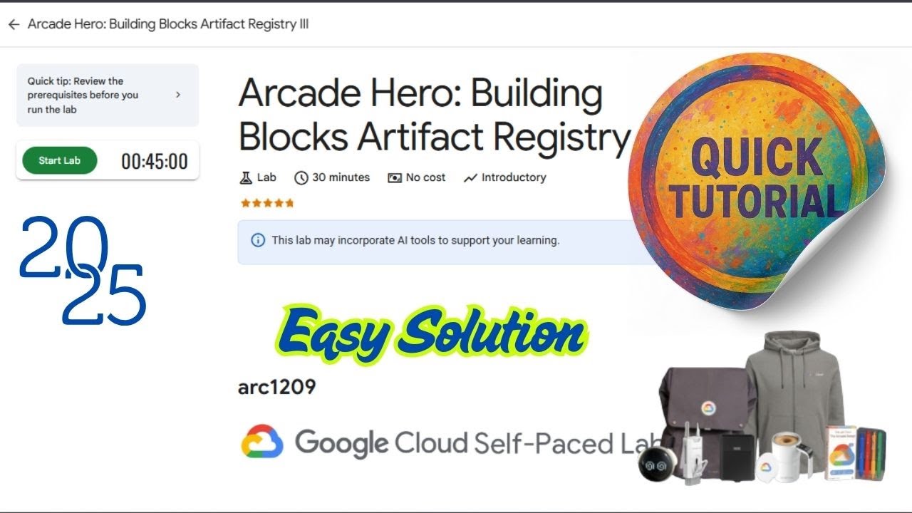 Arcade Hero: Building Blocks Artifact Registry III [Easy Guide ] #qwiklabs #arcade