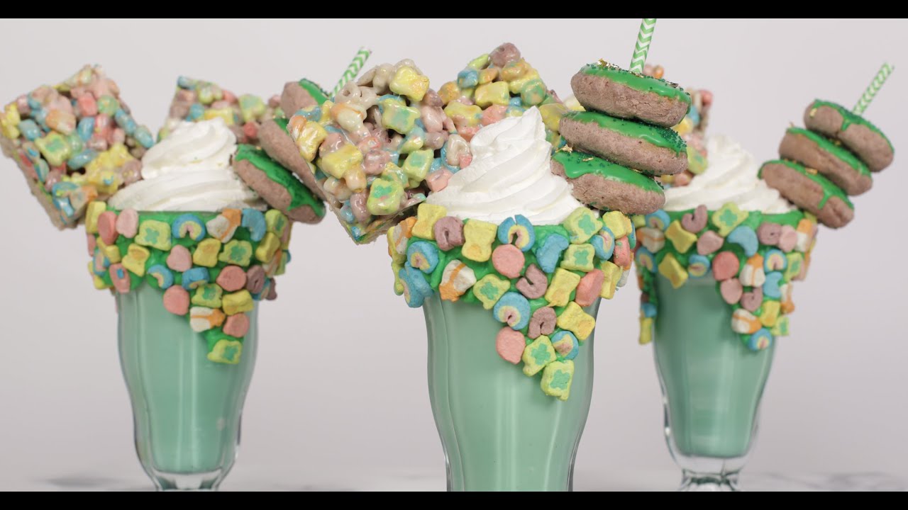 How to Make Lucky Charms Milkshakes | Get the Dish