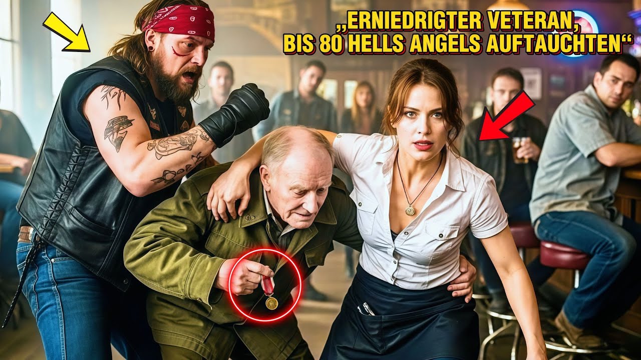 „Sie schützte einen Veteranen – Minuten später blockierten 80 Hells Angels die Stadt“