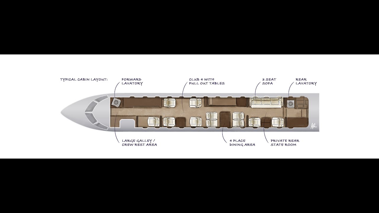 Bombardier Global 6500 Series Private Jet - Cabin Tour