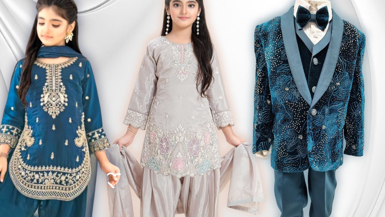 Ultimate Collection of Kids' FARSHI SHALWAR, LANGA, SHARARA, KURTI & PLAZO GARARA From Rahat Kids!