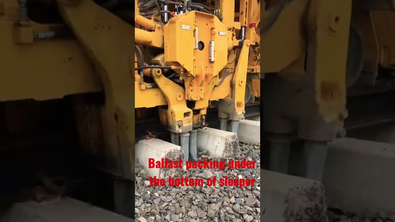 Effective Tamping of Track by Track Tamping Machine. #DUO #IndianRailways #railways #tampingmachine