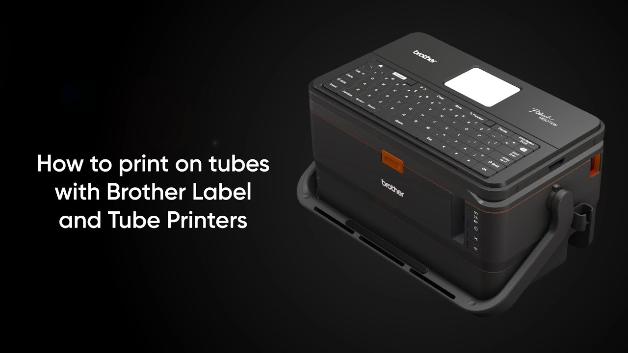 How to print on tubes with Brother label and tube printers (PT-E850TKW)