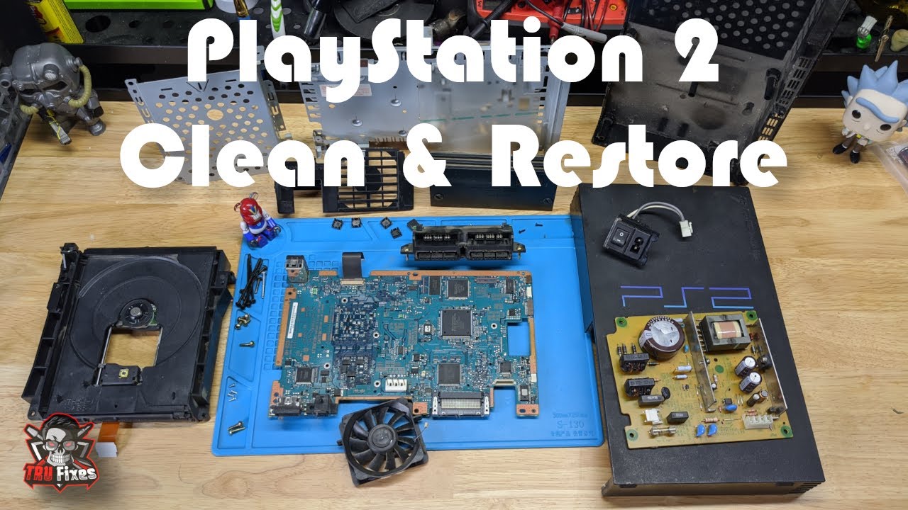 Разборка и восстановление очень грязной PlayStation 2 (PS2) 🎮 🧑‍🔧 // Ремонт ретро-консолей // TRU...
