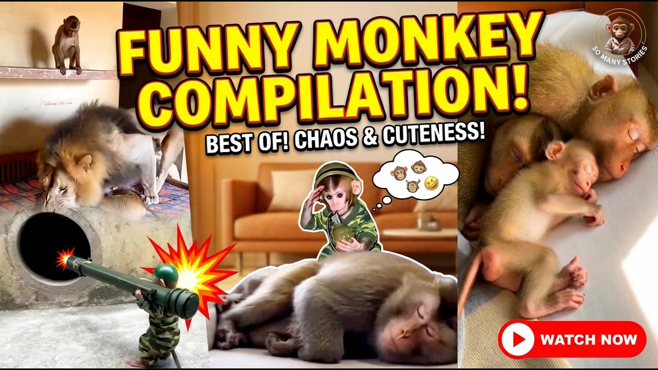 Best of Funny Monkey 2026! #funnyanimalshorts #monkey