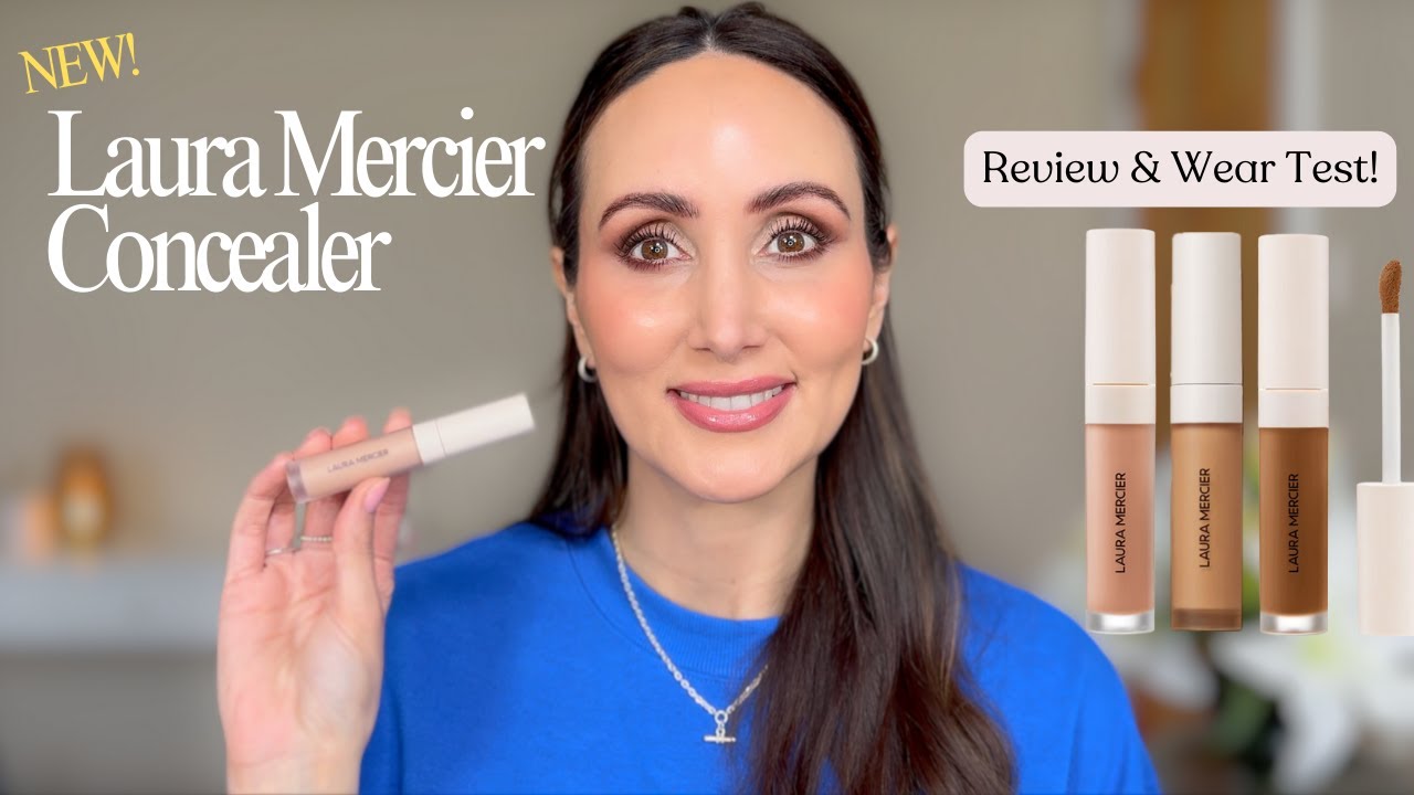 NEW LAURA MERCIER REAL FLAWLESS WEIGHTLESS PERFECTING CONCEALER | FULL DAY WEAR TEST & SWATCHES