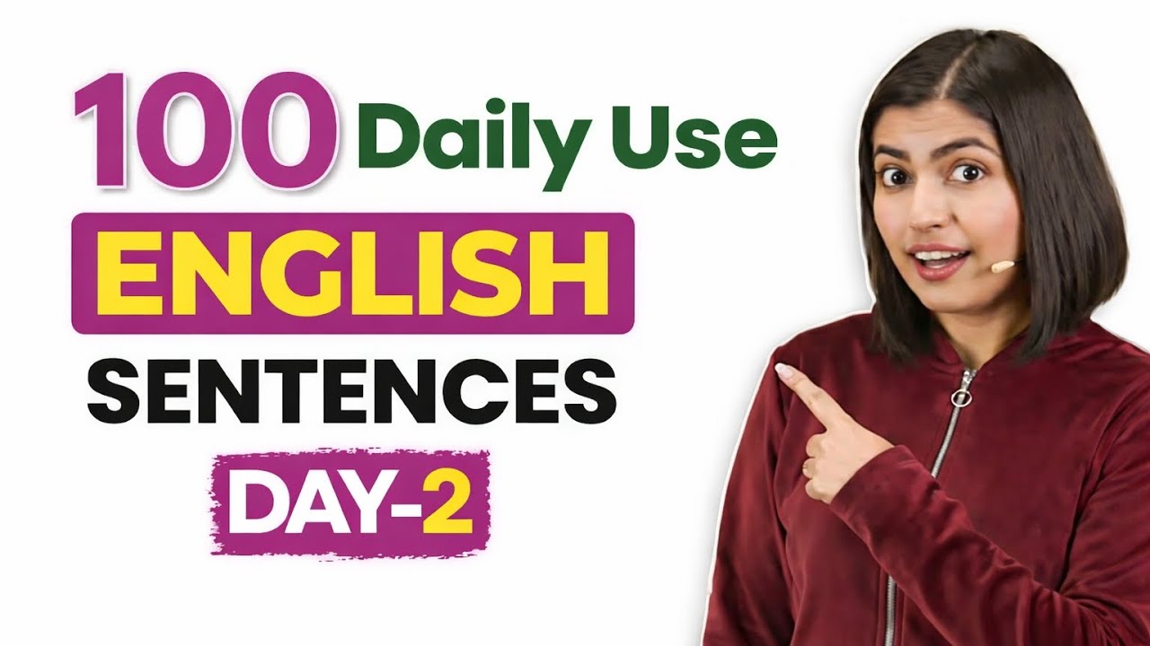 100 Daily Use English Sentences 😱 Part 2 | Spoken English Practice | spoken English with vinod 
