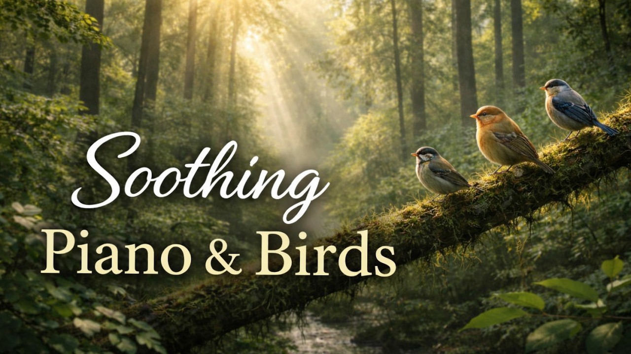 Peaceful Piano & Birds 🌿 Morning Forest Sounds for Relaxation, Study & Deep Sleep