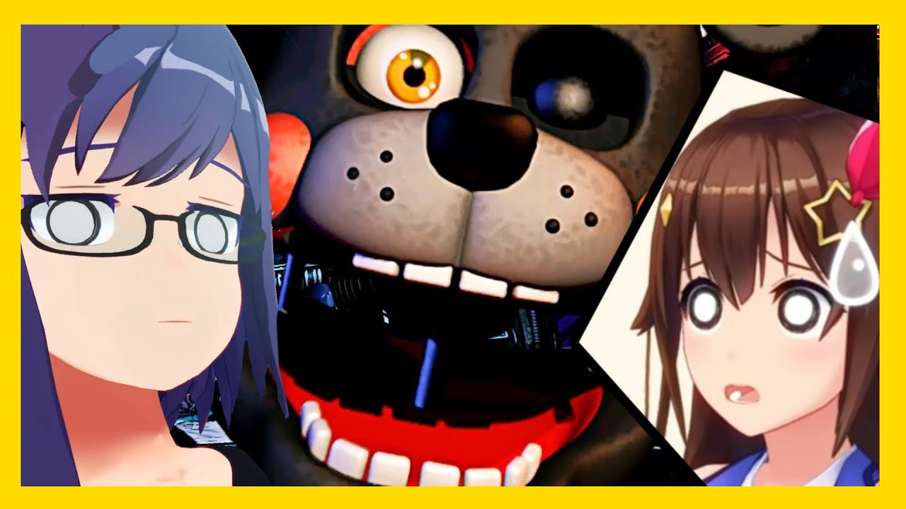 A-chan gritando por más de 2 minutos con Sora en FNAF Ultimate Custom Night [Hololive Sub Español]