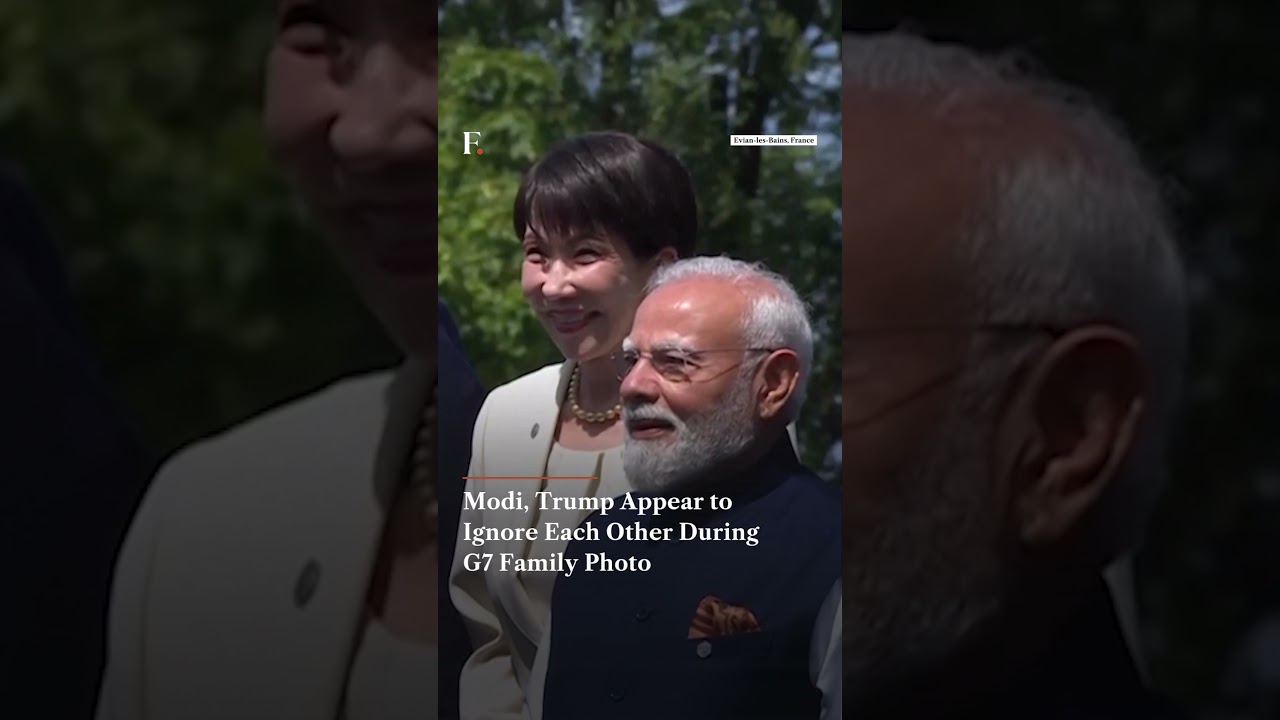 Modi, Trump Appear To Ignore Each Other During G7 Family Photo | Firstpost News | N18G