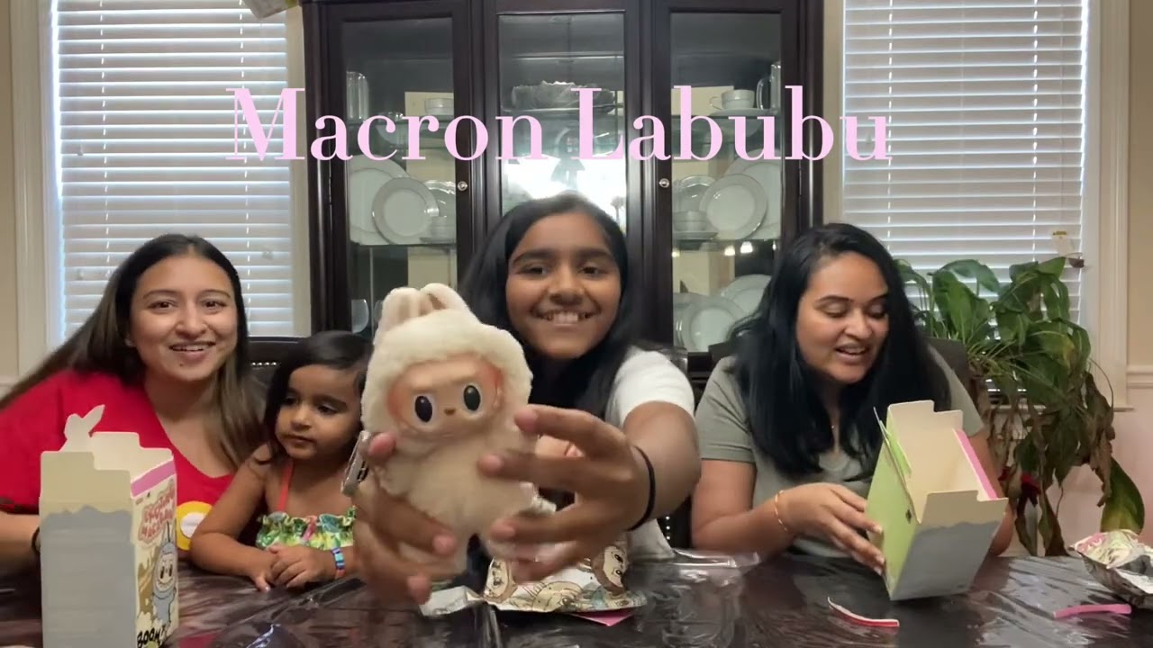 Unboxing our Macron and Have A Seat Labubu’s!!!