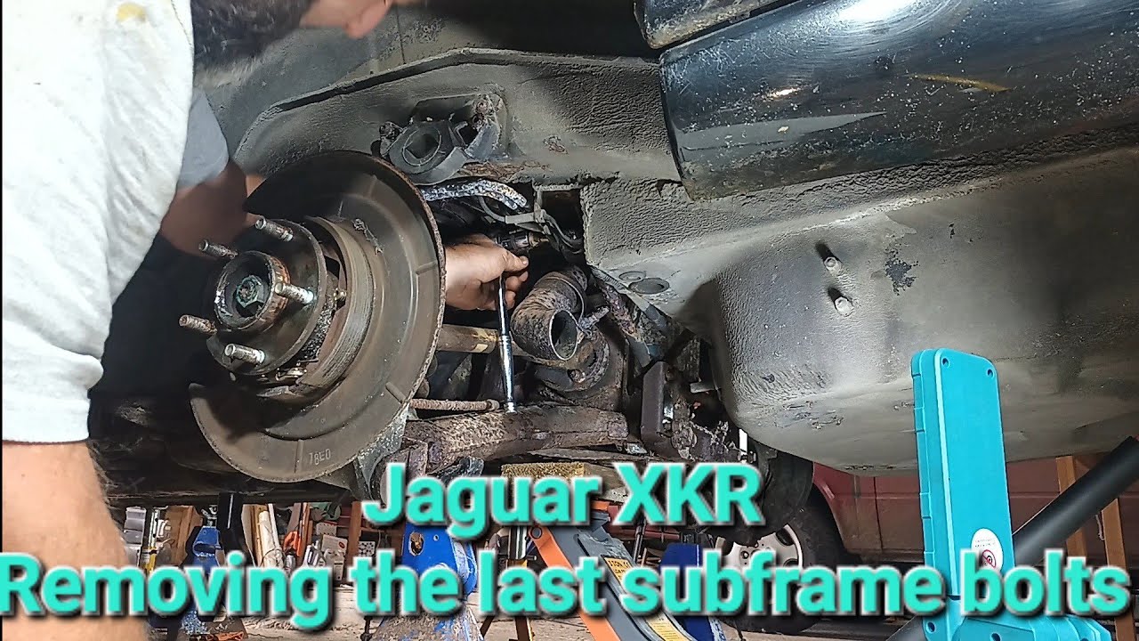 Jaguar XKR | Ремонт задней подвески, часть 6. Снятие заднего подрамника.