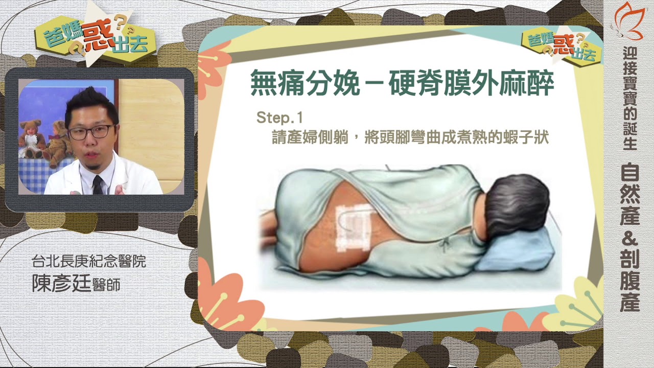 自然產&剖腹產02 【產痛的福音～無痛分娩】（陳彥廷醫師）