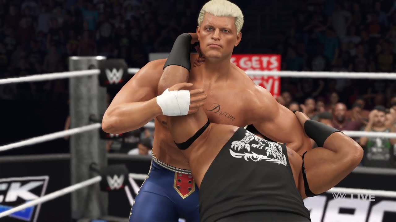 WWE 2K25 Cody Rhodes vs. Jacob Fatu SmackDown