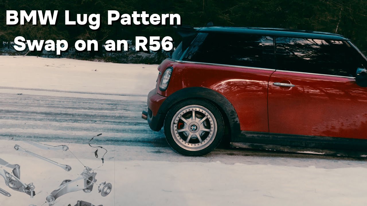 R56 Mini Cooper JCW 5x120 Rear Lug Pattern OEM Conversion┃Factory Install