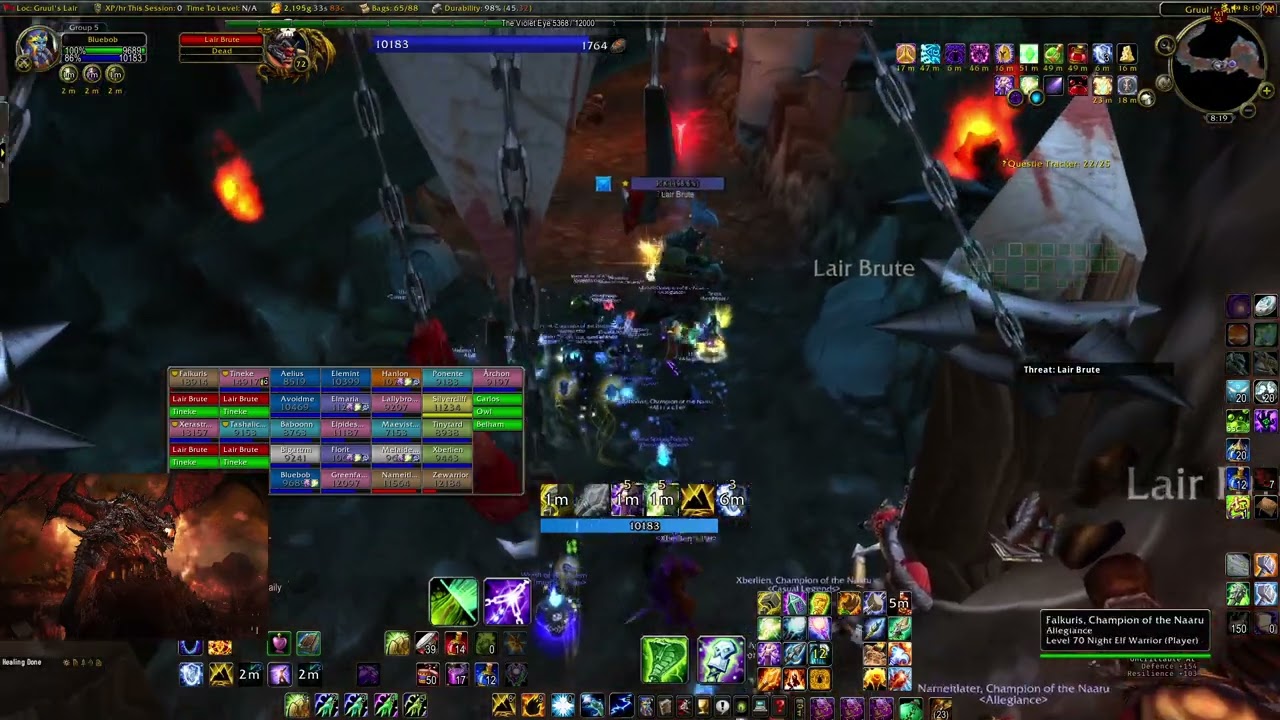 WoW TBC Classic: GRUUL Lair FULL RAID. Resto Shaman Healer