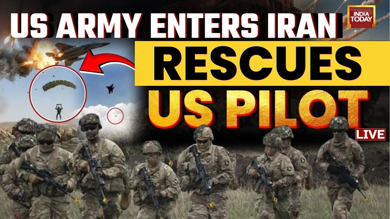 US Pilot Rescue Video LIVE: US Pilot Rescued After 48 Hours Behind Enemy Lines In Iran | Iran War
