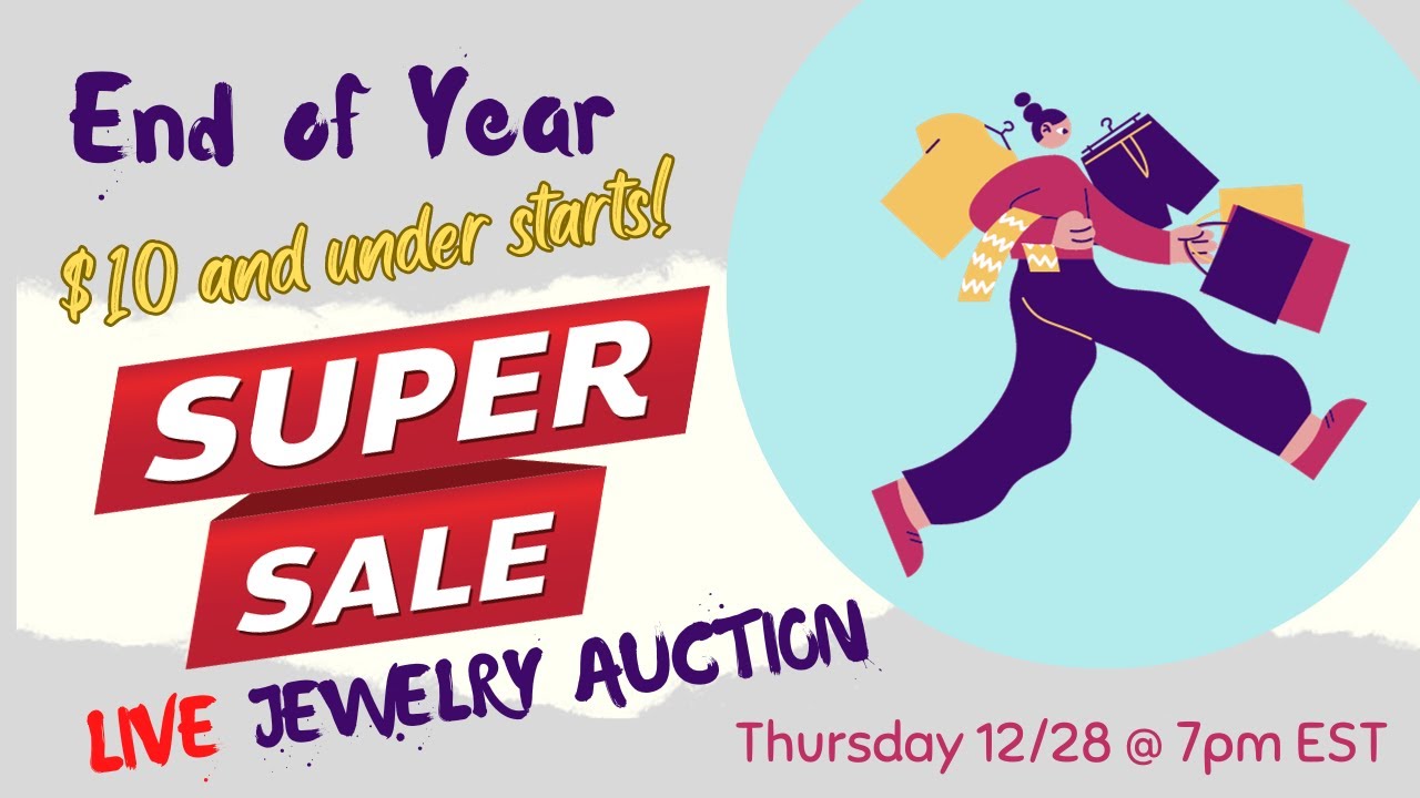 End of Year LIVE Jewelry Auction! $10 and under! 12/28 @ 7pm EST