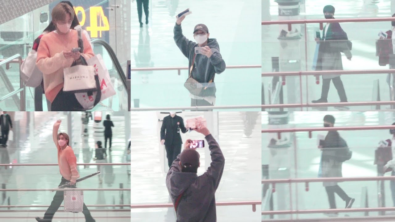 220329 [공항출국¹] #슈퍼주니어 SUPER JUNIOR #이특 #은혁 #규현 일본엘프분들 만나러🚶🏃💙