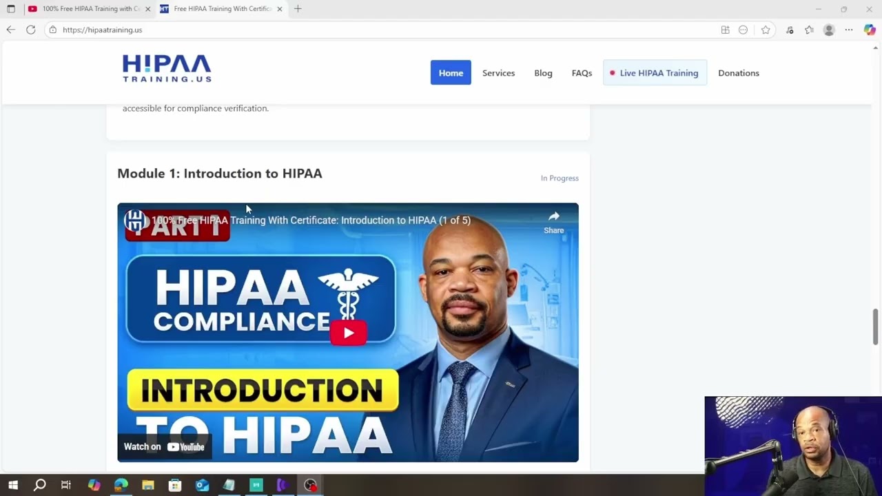 How to use HIPAA Training US website | 100% Free HIPAA Training with Certificate