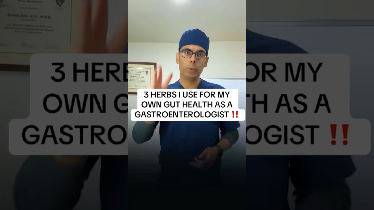 3 HERBS I USE FOR MY OWN GUT HEALTH AS A GASTROENTEROLOGIST ‼️